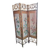 Bamboo screen with asian decor