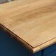 Vintage deep blue Parisian sideboard & natural wood top