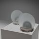 Marble and glass table lamps by Bruno Gecchelin for Skipper, Italy 1970s
