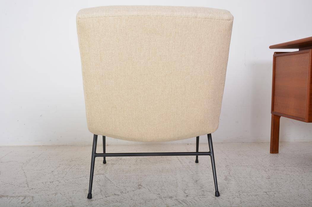 Vintage beige fireside chair