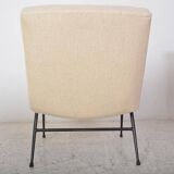 Vintage beige fireside chair