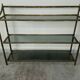 Shelves brass and glass 60 years