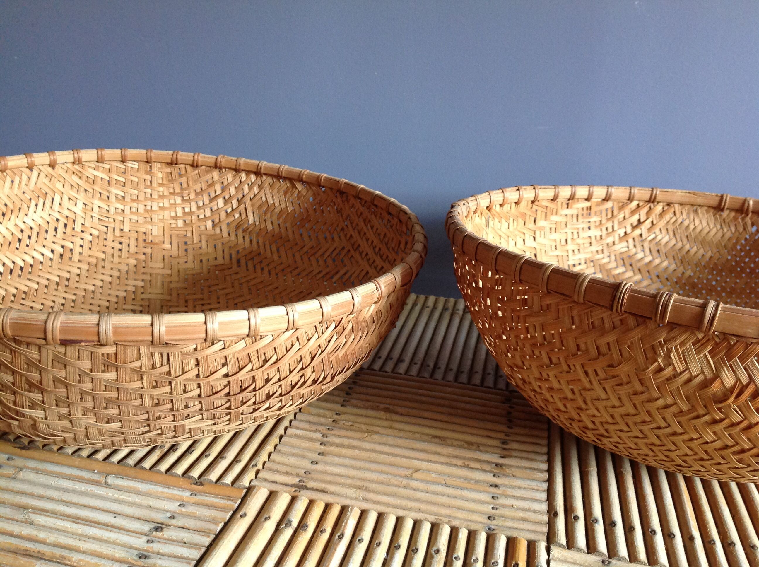 Vintage basket duo