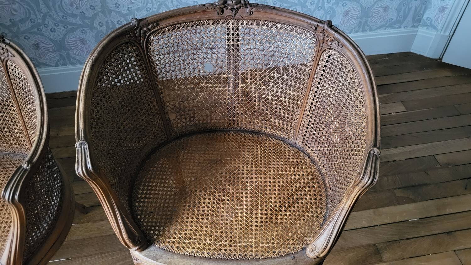 Pair of 19th-century armchairs