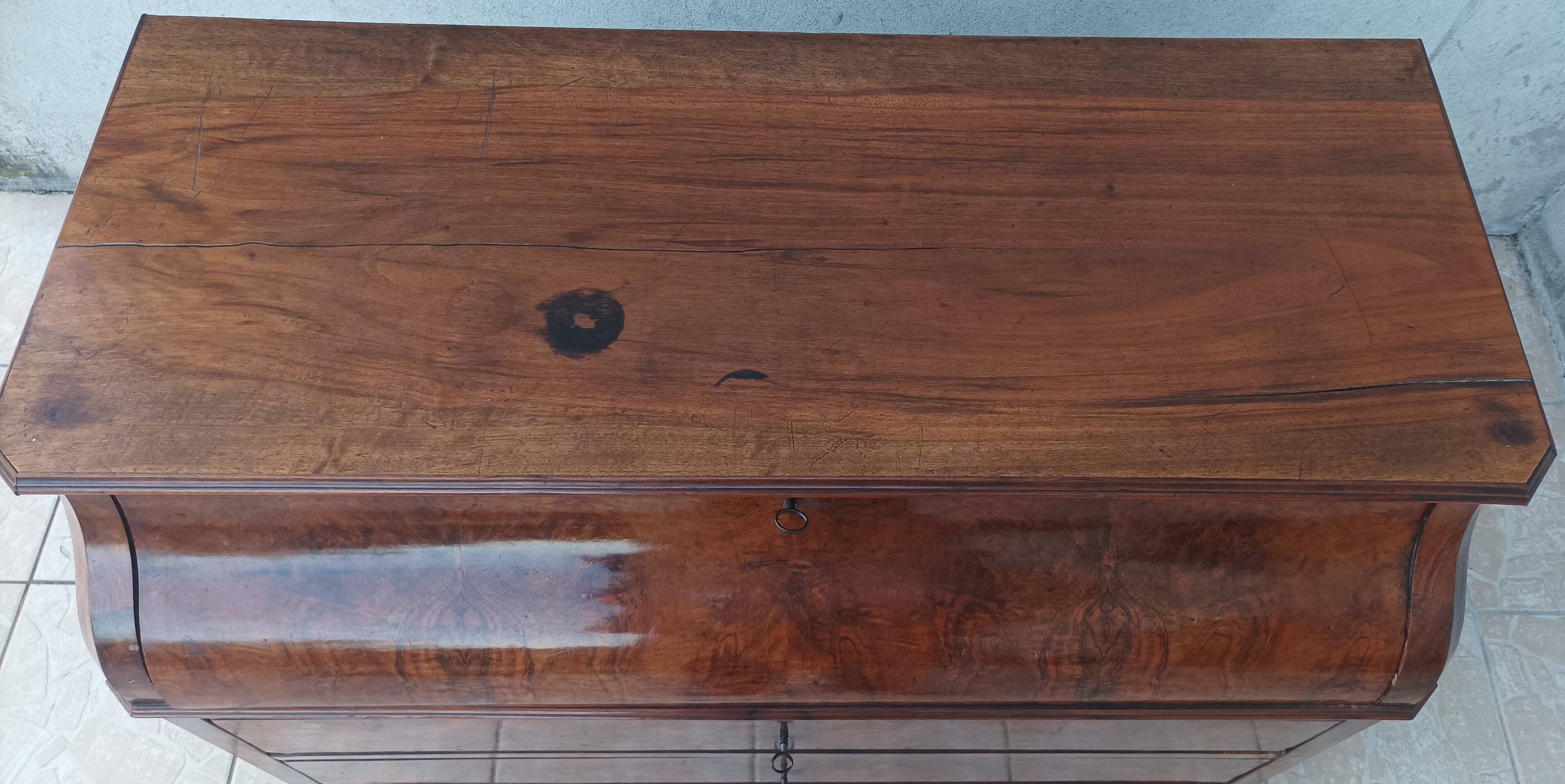 Louis Philippe walnut chest of drawers