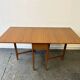 Table à manger à rabats en teck Schreiber des années 1960.