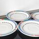 Set of small plates, vintage saucers in porcelain.