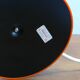 Hillebrand bedside lamp from the 1970s; glass, metal and plastic; mid-century, space age style