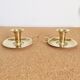 Lot de 2 bougeoirs en laiton vintage