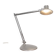 Grey LED architect lamp with spring arm and swivel base.