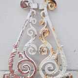 Hunting wheels gate jib bourgeois house in cast iron 19th