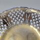 Plat ajouré panier en métal argenté art déco