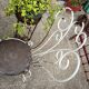 Small old wrought iron garden furniture
