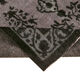Hand-knotted carved anatolian 1970s 173 cm x 244 cm black carpet