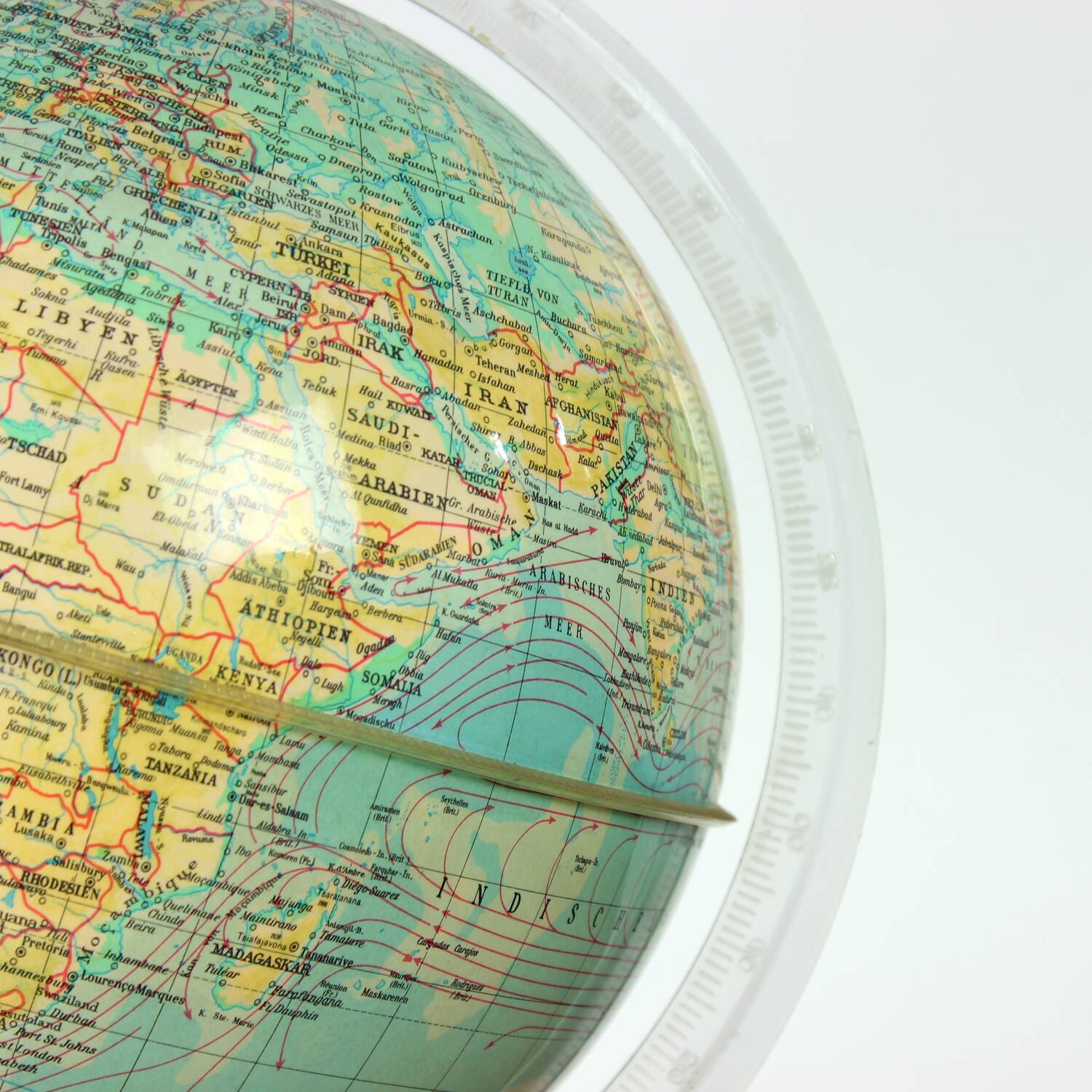 Illuminated plastic globe, Czechoslovakia 1960s