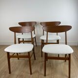 Set of 4 danish farstrup chairs model 210