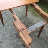 Old oval table Louis Philippe with 6 feet