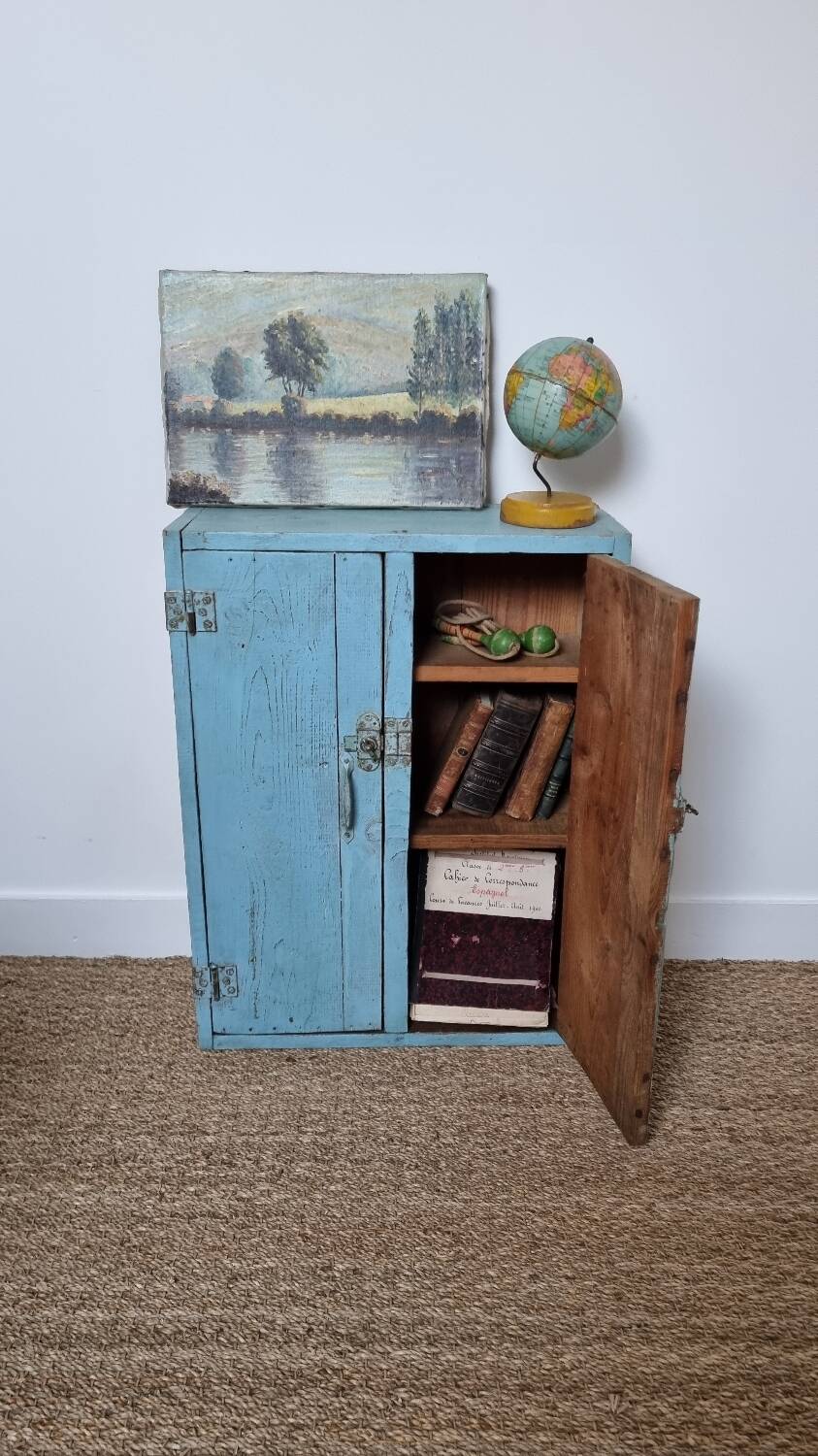 Workshop furniture small old cabinet