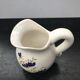 Former pitcher Vallauris ceramics white drawing vintage flowers