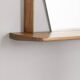 Italian design 1960s vintage wall mirror with shelf