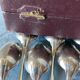 Christofle small spoons, Japan pattern