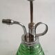 Vaporisateur en verre vert et métal chromé