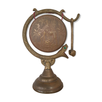 Decorative copper gong vintage snake