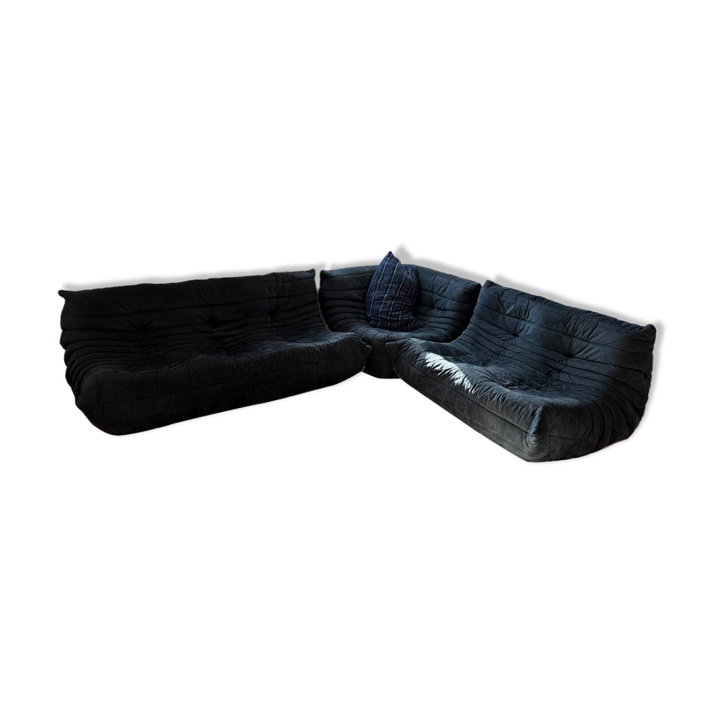 Navy blue Ligne Roset Togo sofa