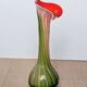 Vase Verre Murano Lys Calla - soufflé côtelé floriforme - Italie - Art déco - 1970-1980