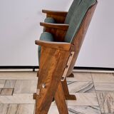 Vintage Czechoslovakian double cinema seats from the 1970s Retro Design