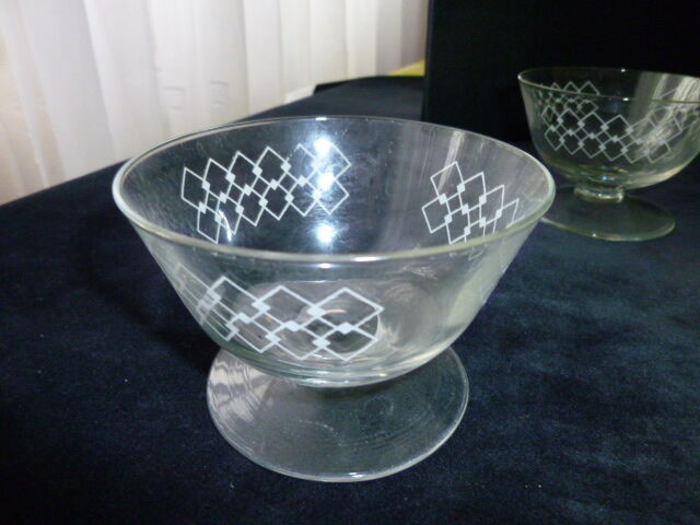 Set de 6 coupes basses vintage pour champagne ou sangria Portieux Vallerysthal