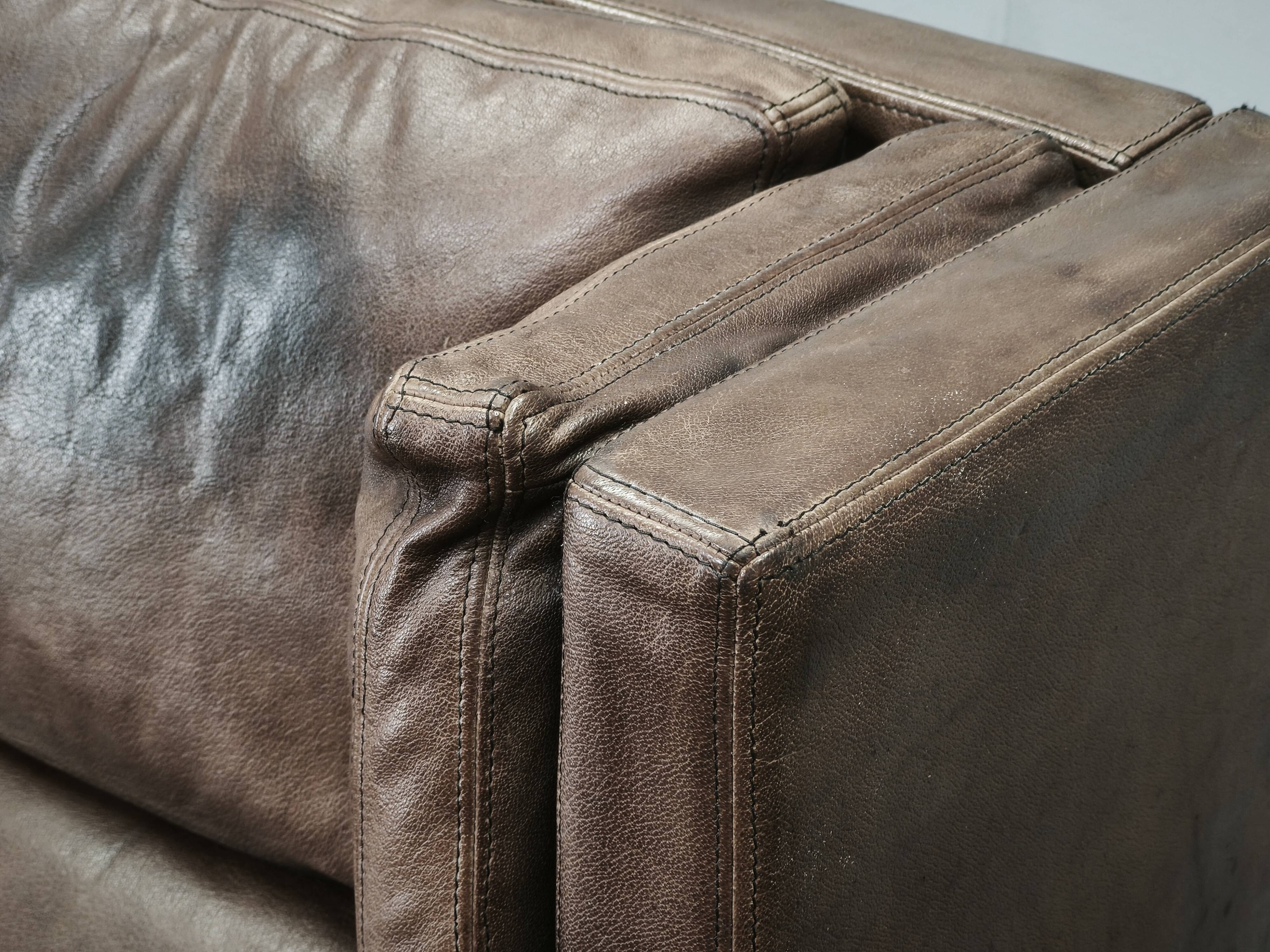 JK 922 Wagon Leather Sofa by Jørgen Kastholm, Denmark, 1960s