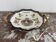 Antique, flat, bowler cup, centerpiece, Gien earthenware, nineteenth century, Renaissance décor