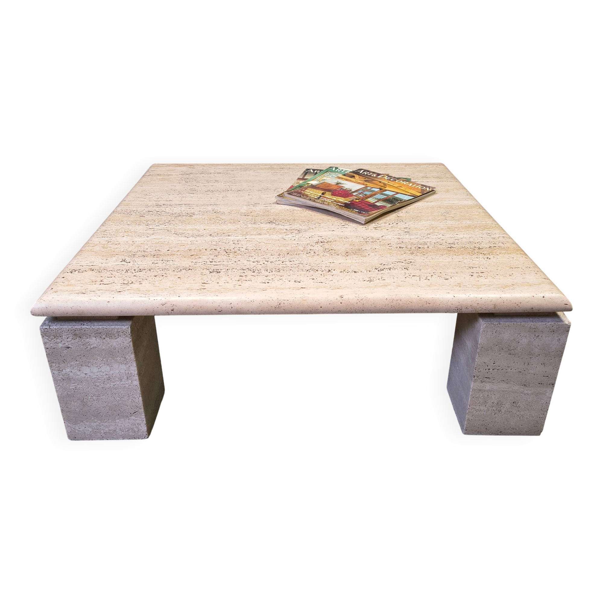Travertine coffee table 1970s, Italy