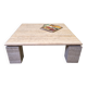 Travertine coffee table 1970s, Italy