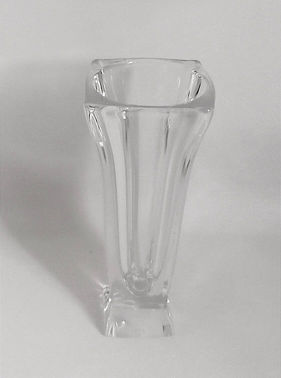 Crystal vase from Vannes 1950s Height 29 cm