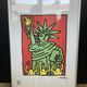 Keith haring sérigraphie « statue of liberty » numérotée et certificat