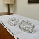 Pair of crystal salt cellars — Daum France