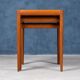 Tables Gigognes en Teck, Danemark, 1960s, Set de 3