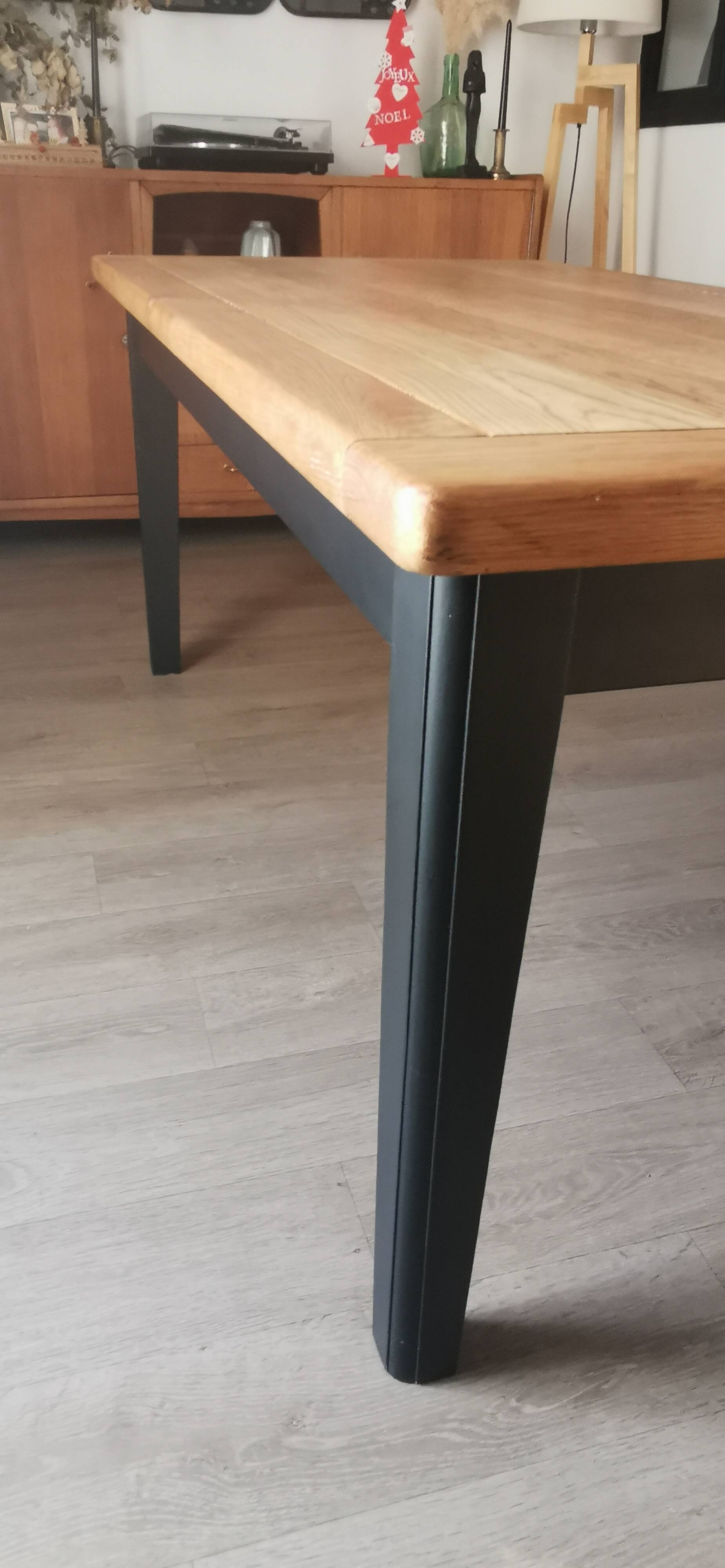 Solid oak farm table