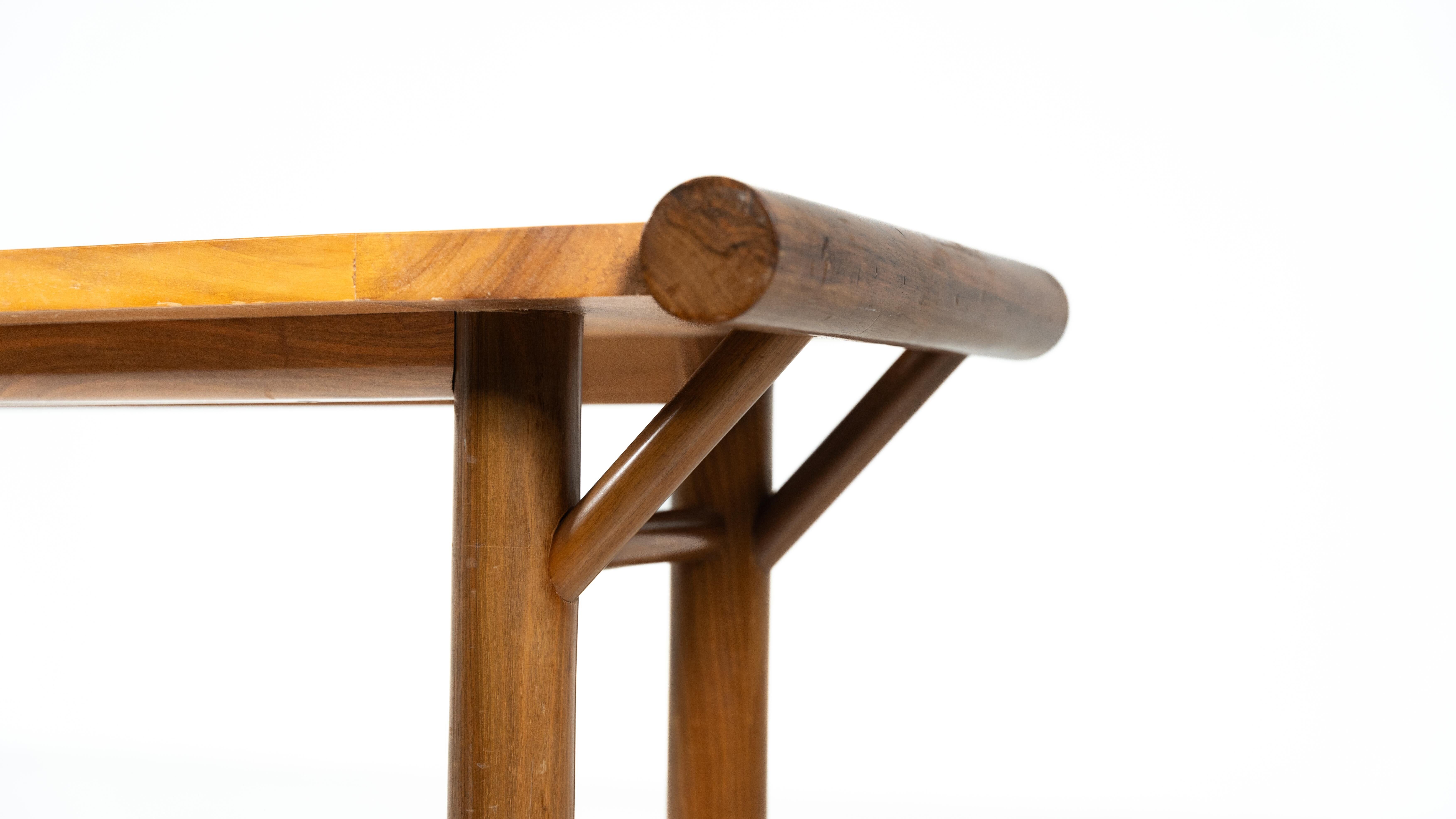Mid-century console, walnut, Italy, 1970s