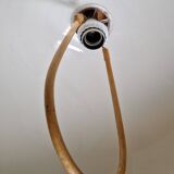 Acrylic half-globe "up and down" pendant light, Scandinavian design from the 1970s