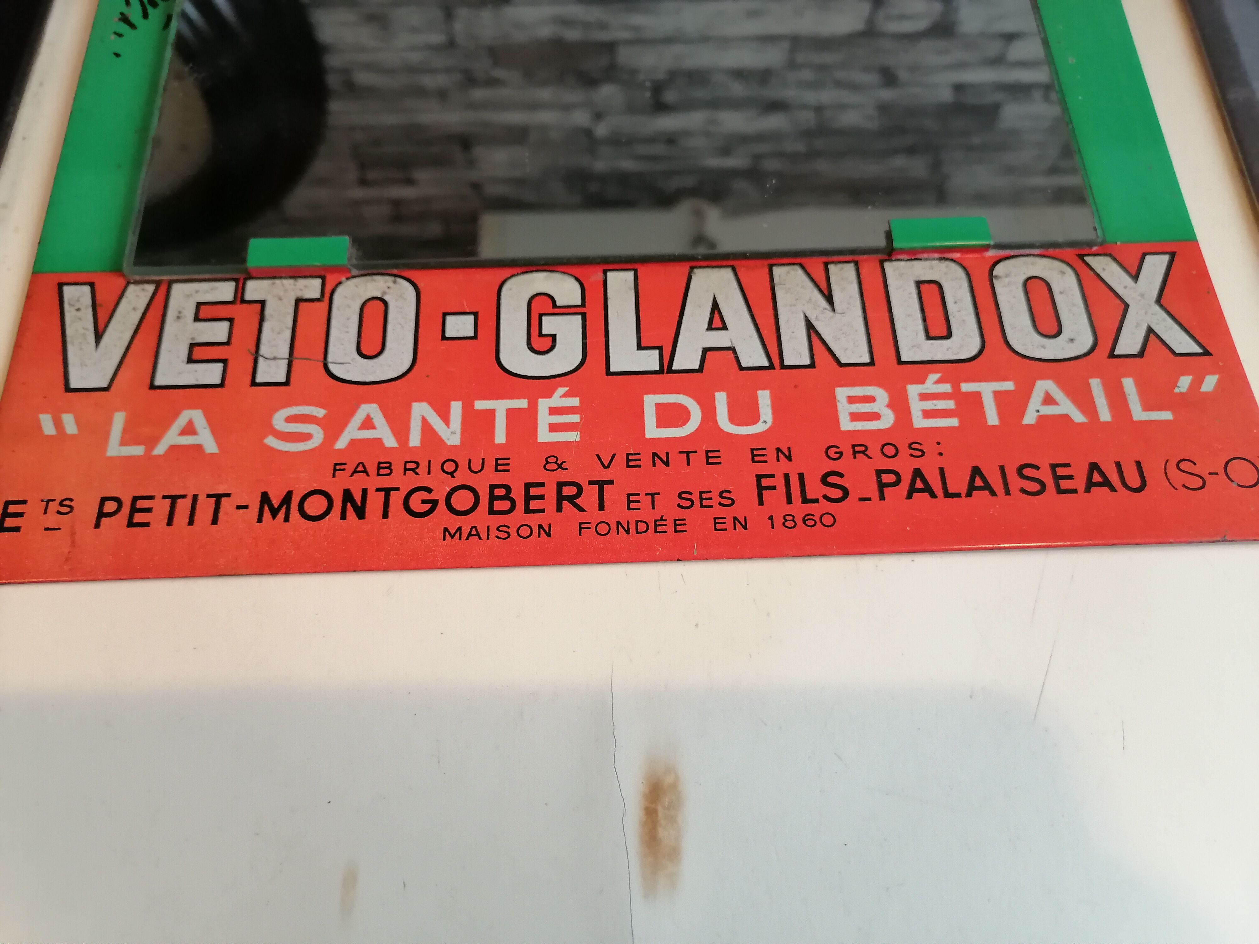 Veto Glandox sheet plate mirror advertising 1930