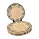 6 flat plates. Terre de Fer model Louis XVI. 1900