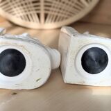 Magnificent pair of vintage ceramic bookends (D-0038)