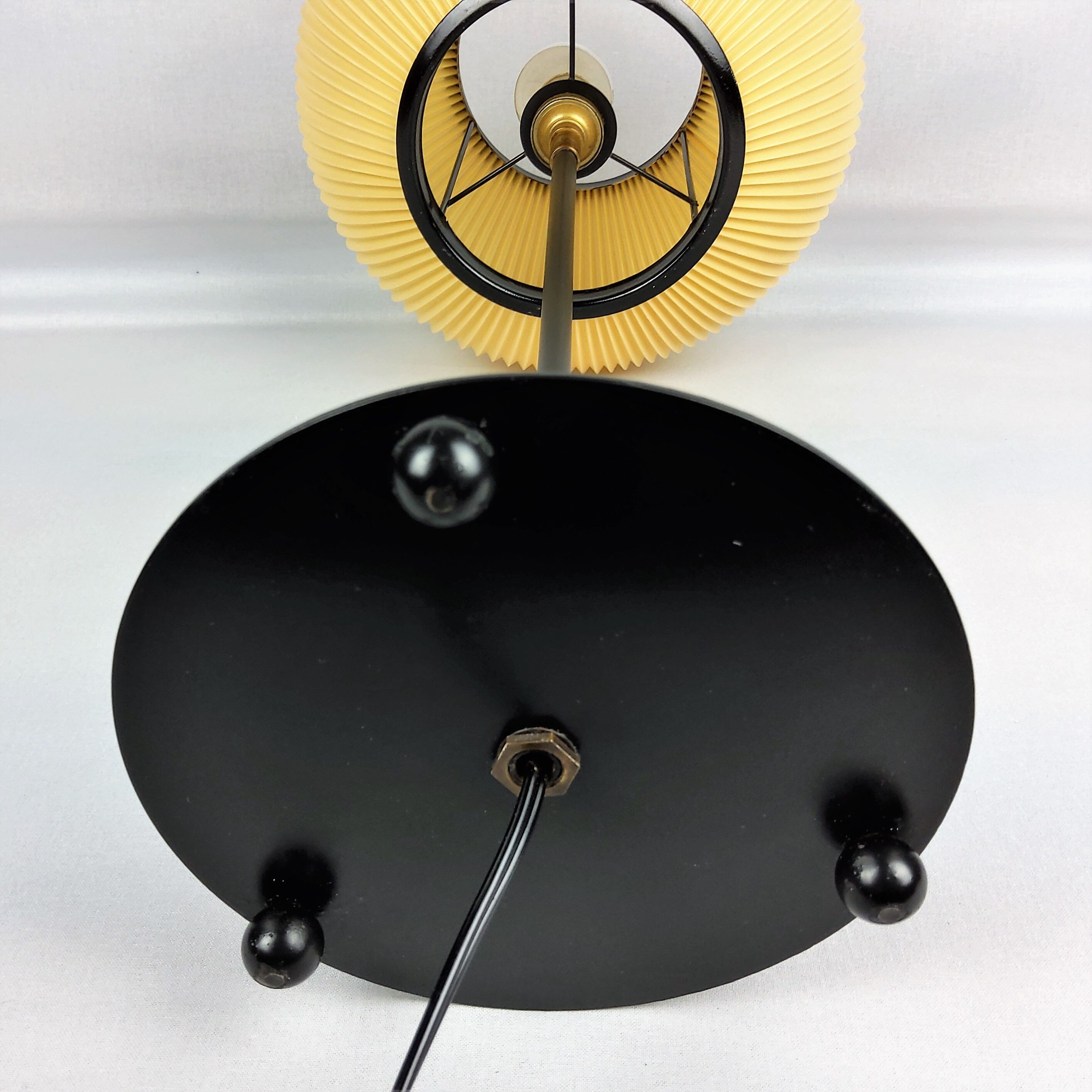 Lampe vintage abat-jour Rispal 1960