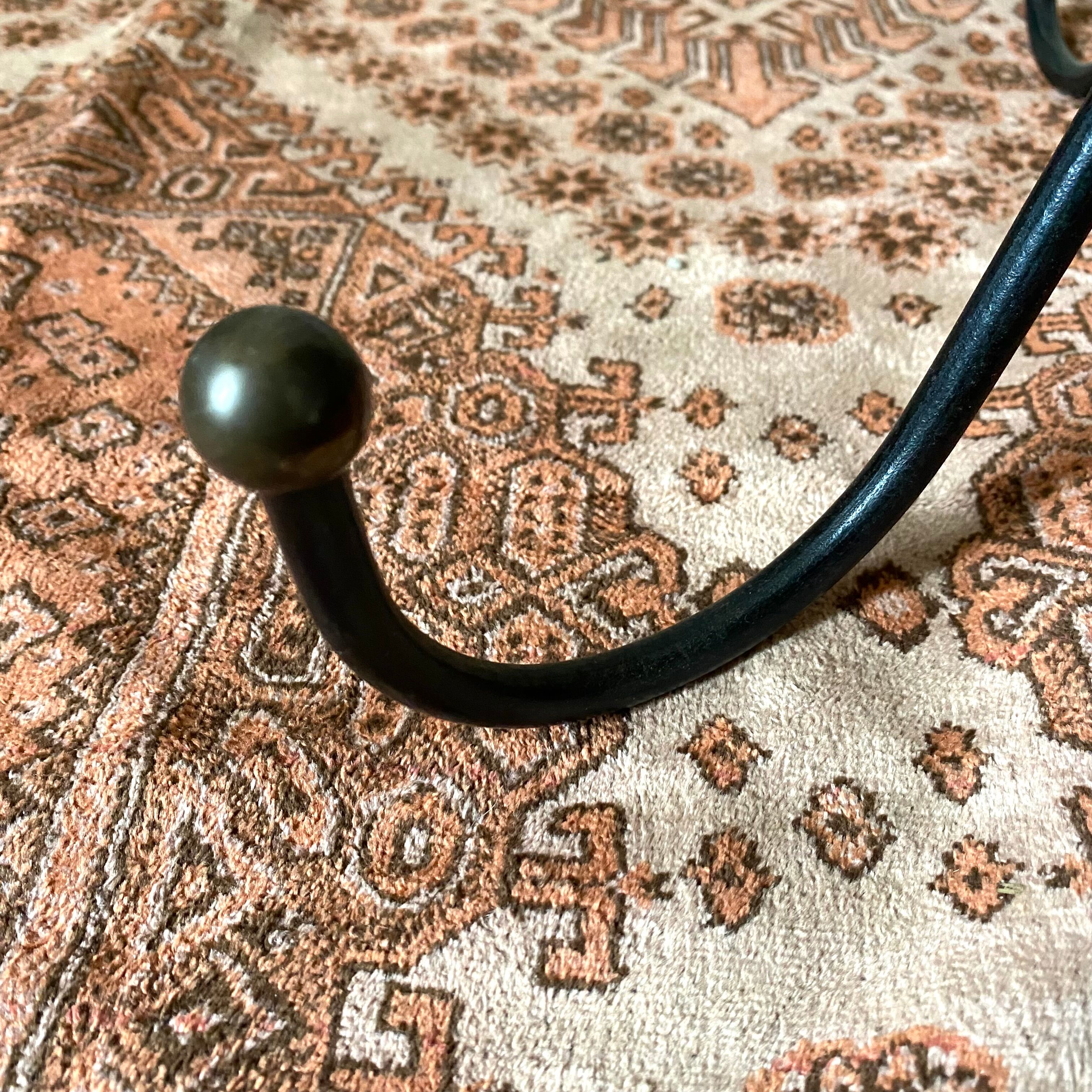 Wrought iron plant holder table from the 1950s