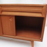 1950s sideboard in cherrywood with sliding doors
