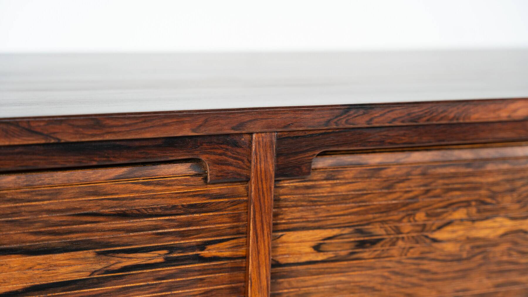Mid-century modern storage furniture in the style of Gianfranco Frattini, Italy, 1960s.