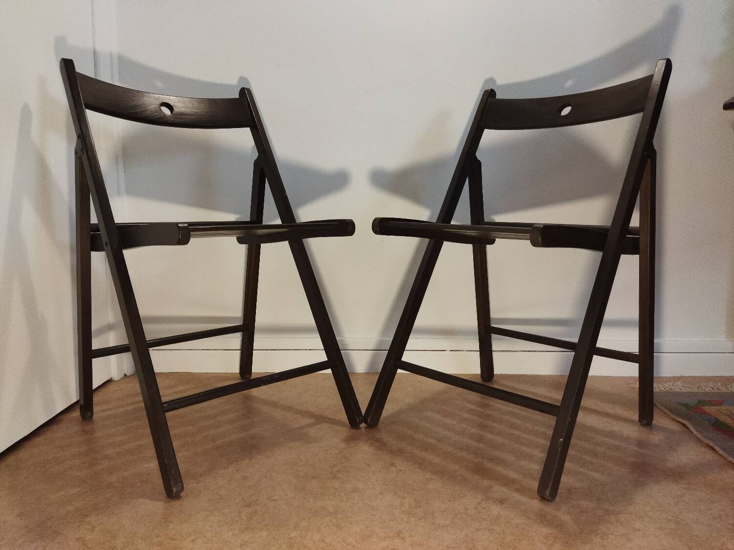 Pair of folding chairs